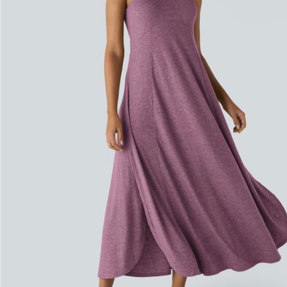 HALARA Twist-Front Maxi Dress in Mauve - Picture 4 of 12